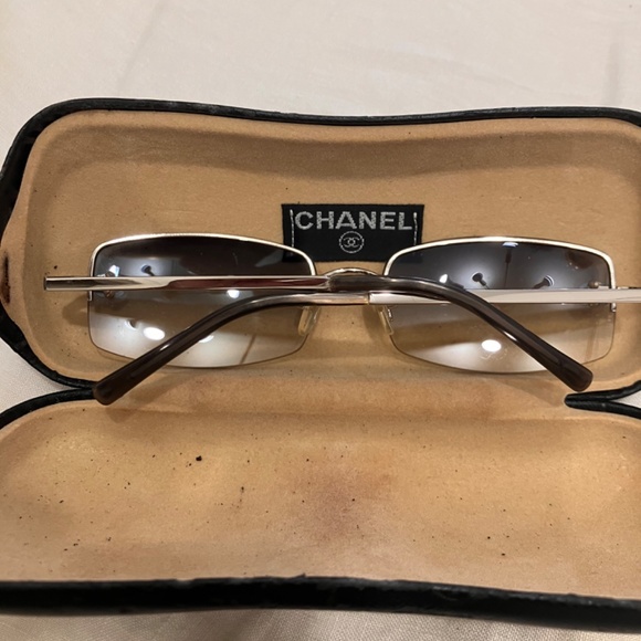 Chanel Gradient Lenses Vintage Rimless Sunglasses main image 7